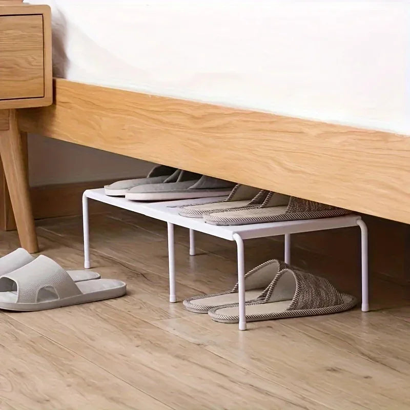 Non-adjustable plastic shoe rack, multi-layer storage organizer, space-saving sports shoes, slippers, family dormitory wardrobe, Peaceful Pleasures Health and Wellness