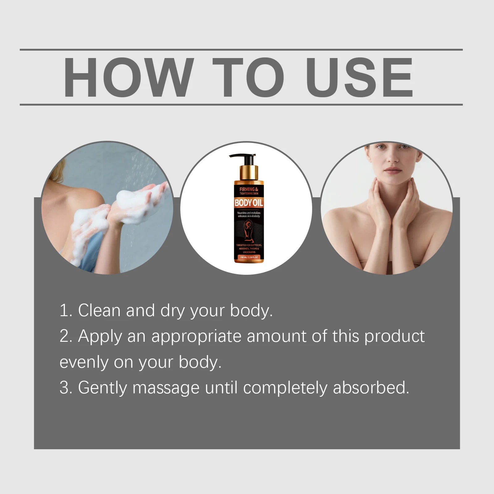 Jojoba Seed Body Firming Oil Lift Firm Skin Smooth Dry Lines Moisturize Improve Elasticity Tighten Loose Skin Body Tighten Oil Peaceful Pleasures Health and Wellness