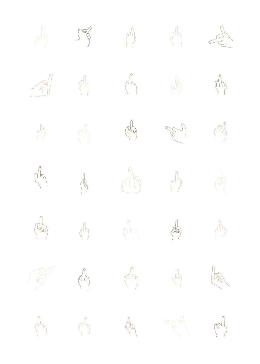 Minimalist Line Drawing Abstract Canvas Wall Art Print