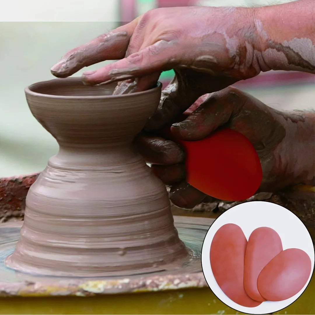 Silicone Pottery Ribs Clay Potter Tools Rubber Rib Tool Soft DIY
