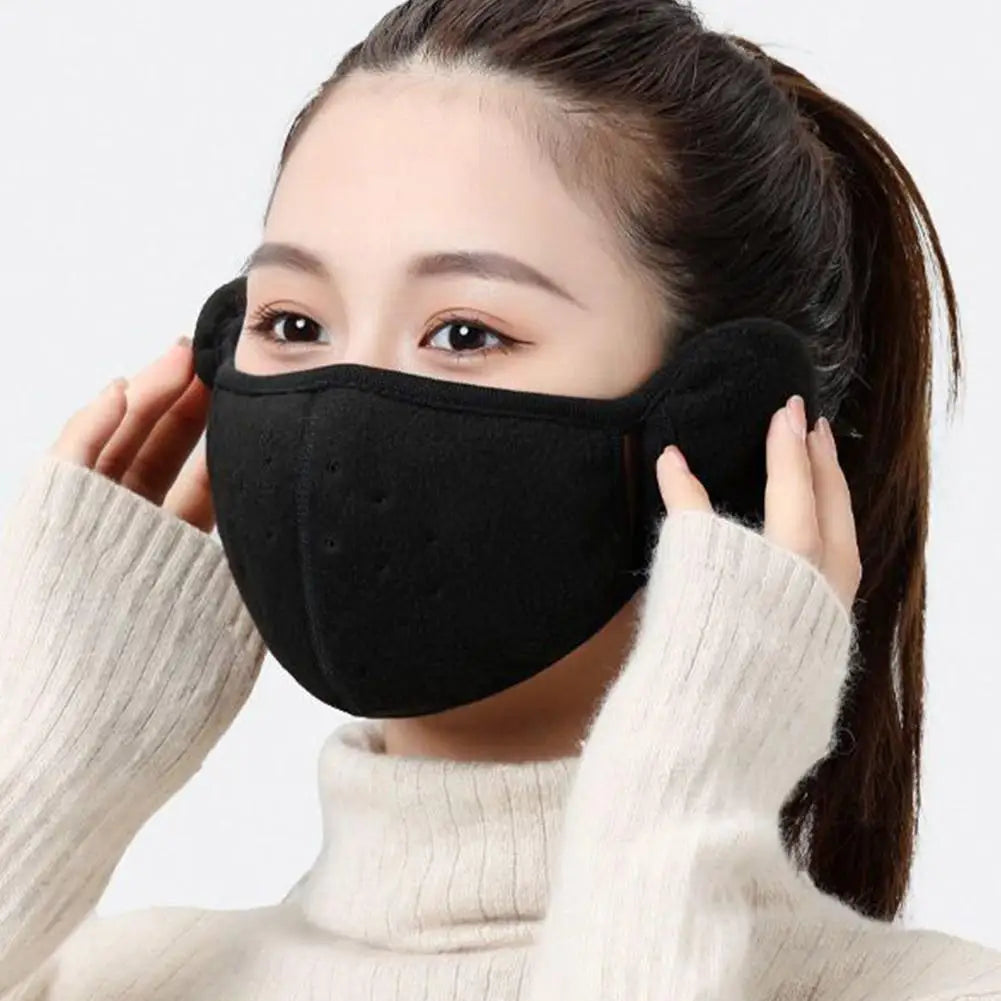 Winter Fleece Earmuffs & Windproof Face Mask – Unisex 2-Pack Winter Ear Warmer Mask Peaceful Pleasures Health and Wellness