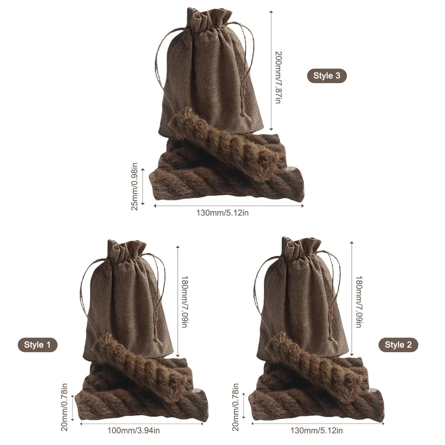 Wax-Infused Hemp Rope Fire Starters Kit – 4pc Weatherproof