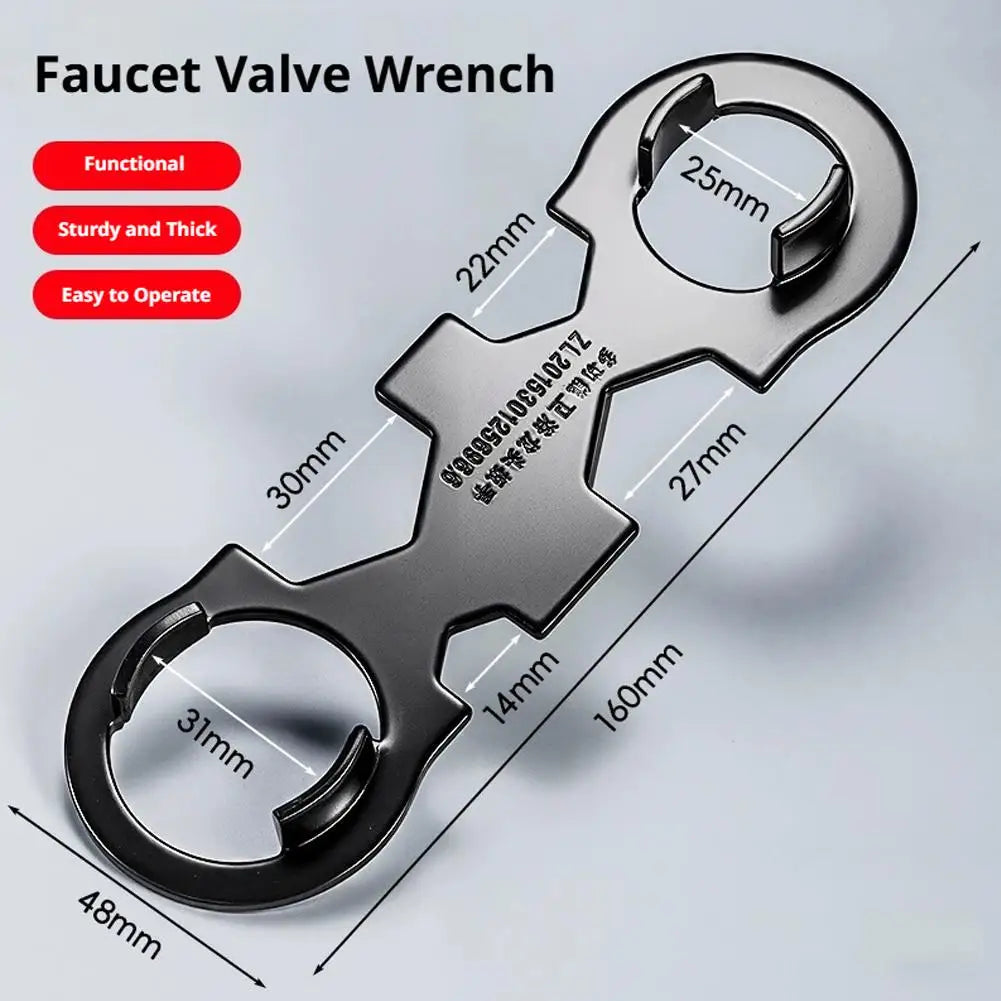 Bathroom Shower Faucet Wrench Universal Faucet Wrench Household Faucet Valves Cores Removal Repair Spanner Hand Tool 6 in 1 Peaceful Pleasures Health and Wellness