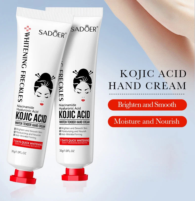 SADOER Kojic Acid Hand Cream – Brightening & Moisturizing