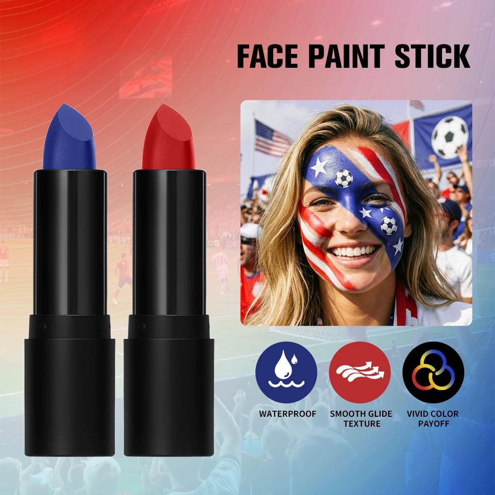 Face Body Paint Stick Eye Black Softball Football Baseball Sports Non-Toxic Hypoallergenic for Halloween SFX Makeup Cosplay Jok Peaceful Pleasures Health and Wellness