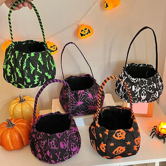 Halloween Trick-or-Treat Candy Bag – Pumpkin Boo Kids Tote Halloween Candy Tote Oasis Select