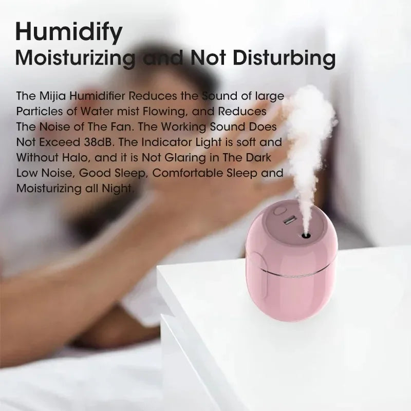 Mini USB Portable Car Humidifier 280ml Low Noise Multi-function Air Purifier Spray for Vehicle Household Peaceful Pleasures Health and Wellness