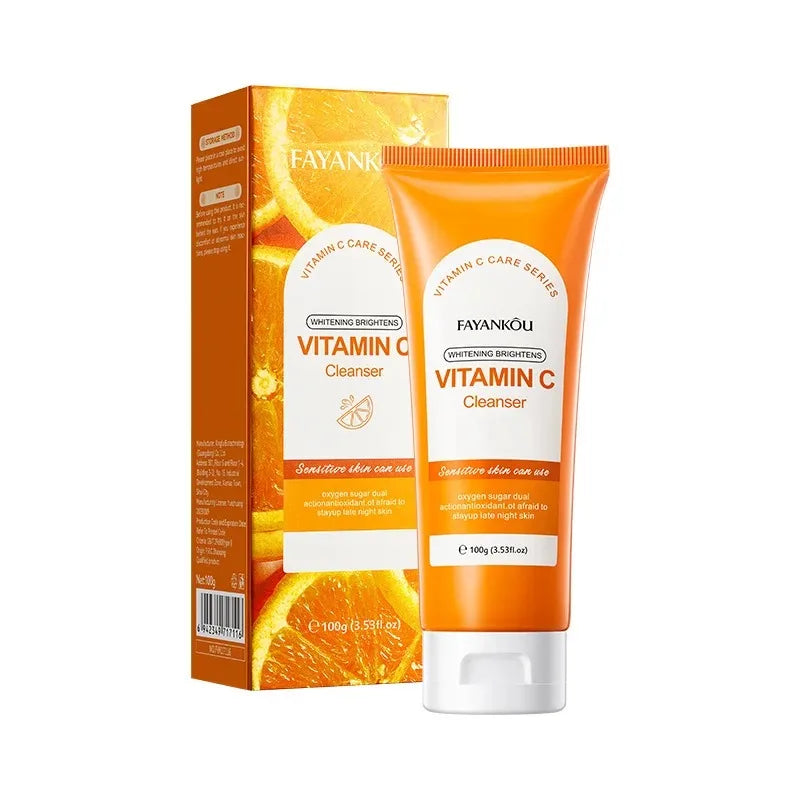 Vitamin C Foaming Facial Cleanser – Brighten & Deep Clean Facial Cleanser Peaceful Pleasures Health and Wellness A