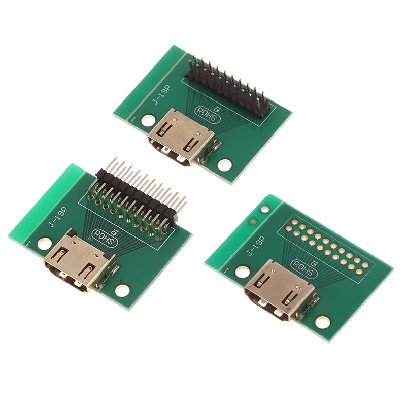 HDMI 19-Pin Test Socket Adapter PCB Breakout Board PCB Breakout Board Peaceful Pleasures Health and Wellness