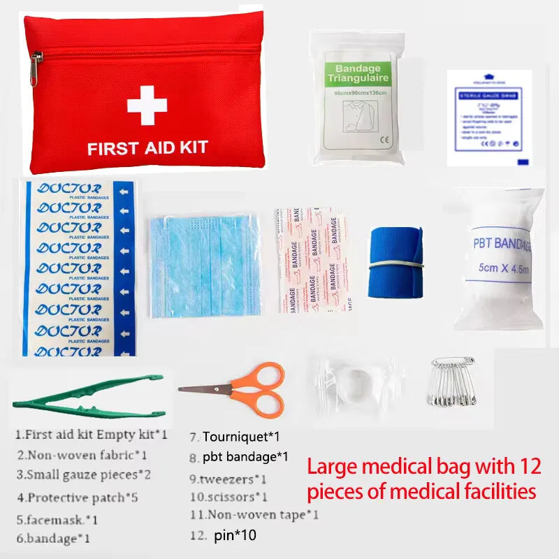 22-Piece First Aid Kit – Family Emergency Survival Kit