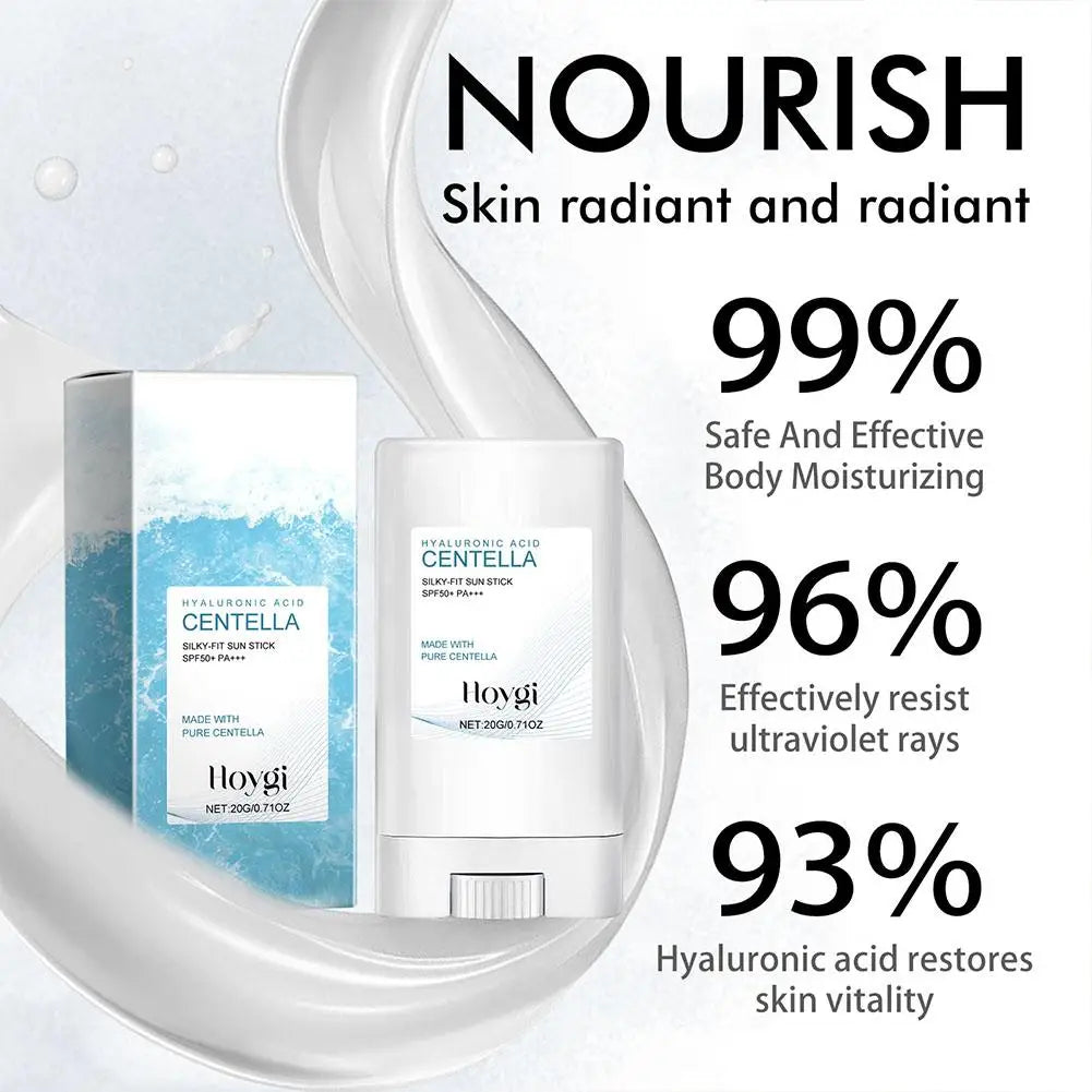 Hyaluronic Acid SPF50 PA Sunscreen Stick – Lightweight Moisturizing Face Sun Stick Peaceful Pleasures Health and Wellness