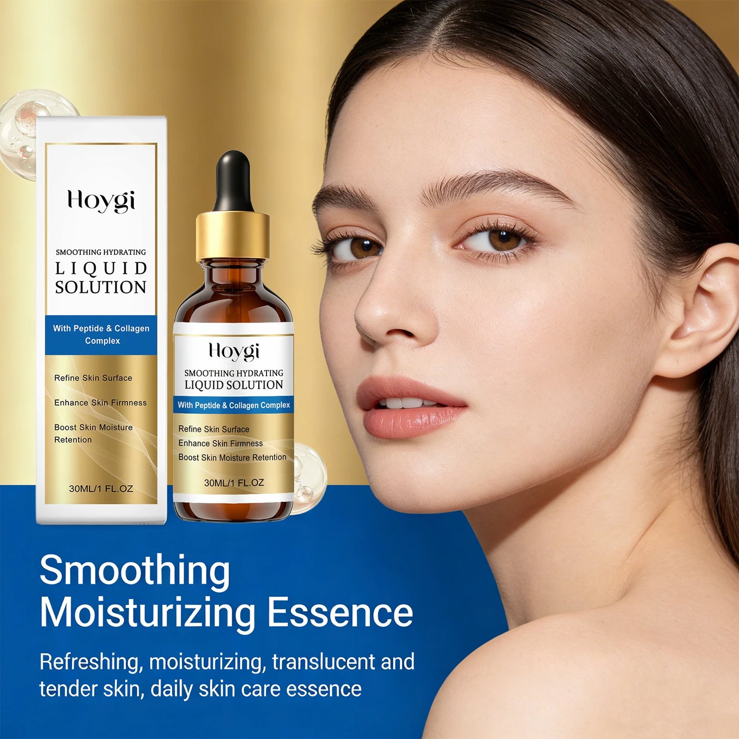 Smoothing Moisturizing Essence Firming Lifting Skin Dullness Improvement Brightening Skin Fade Fine Lines Hydrating Face Serum Peaceful Pleasures Health and Wellness