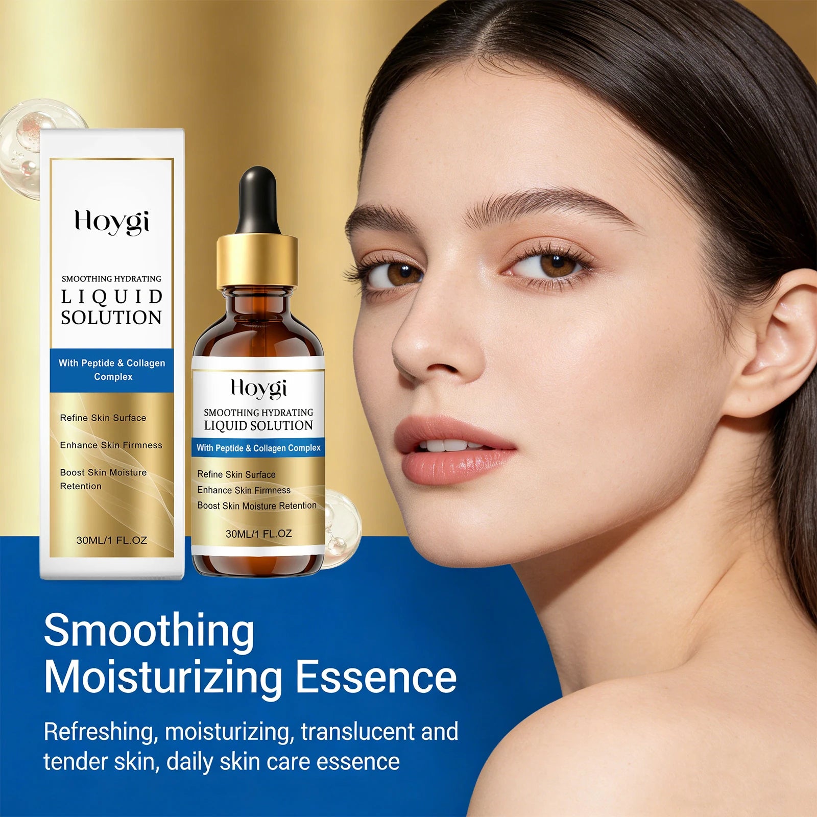 Smoothing Moisturizing Essence Firming Lifting Skin Dullness Improvement Brightening Skin Fade Fine Lines Hydrating Face Serum Peaceful Pleasures Health and Wellness