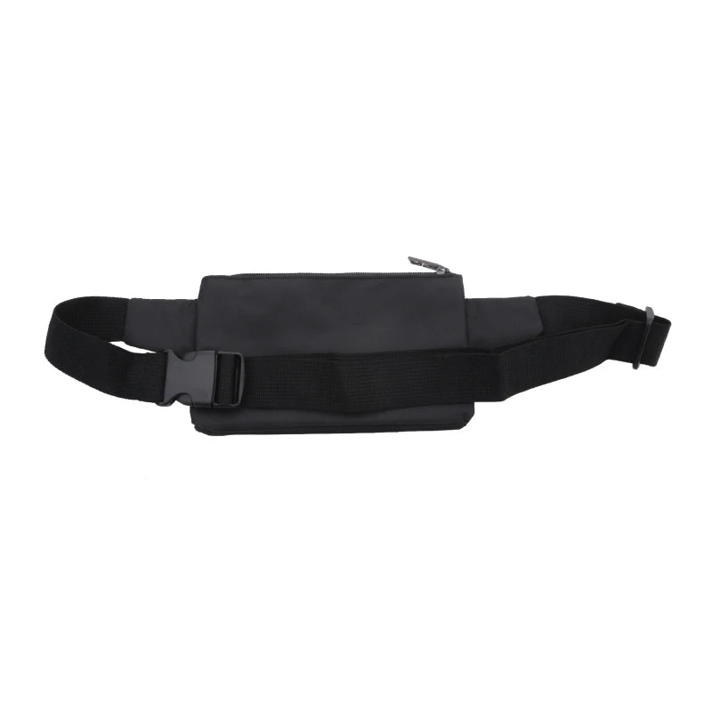 Sports Running Waist Pack Personalized Invisible Anti-theft ID Waist Pack Casual Small Bag Outdoor Travel Crossbody Bag Peaceful Pleasures Health and Wellness Cool Black