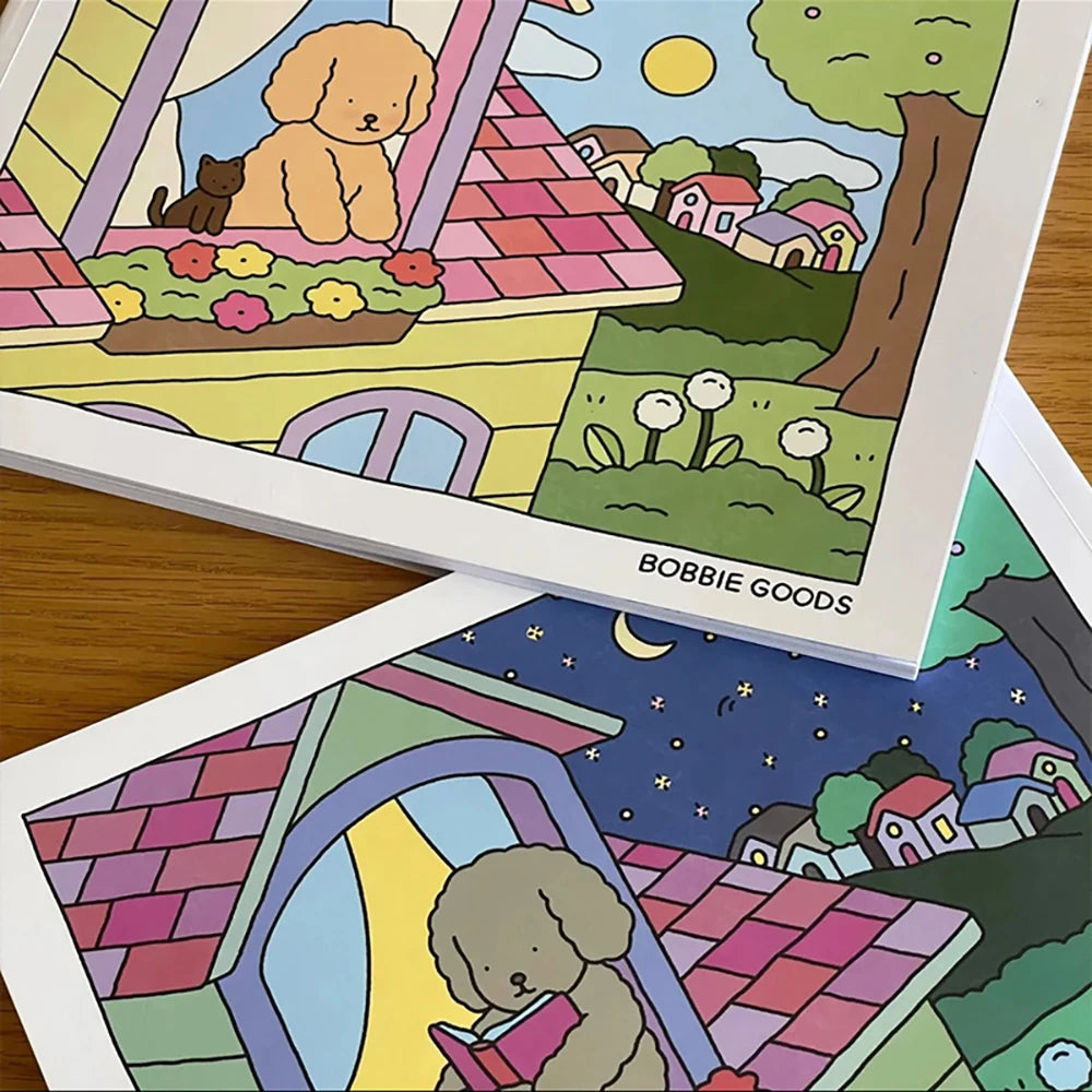 Coloring Book DIY Hand Drawn Adult Decompression Self-healing Drawing
