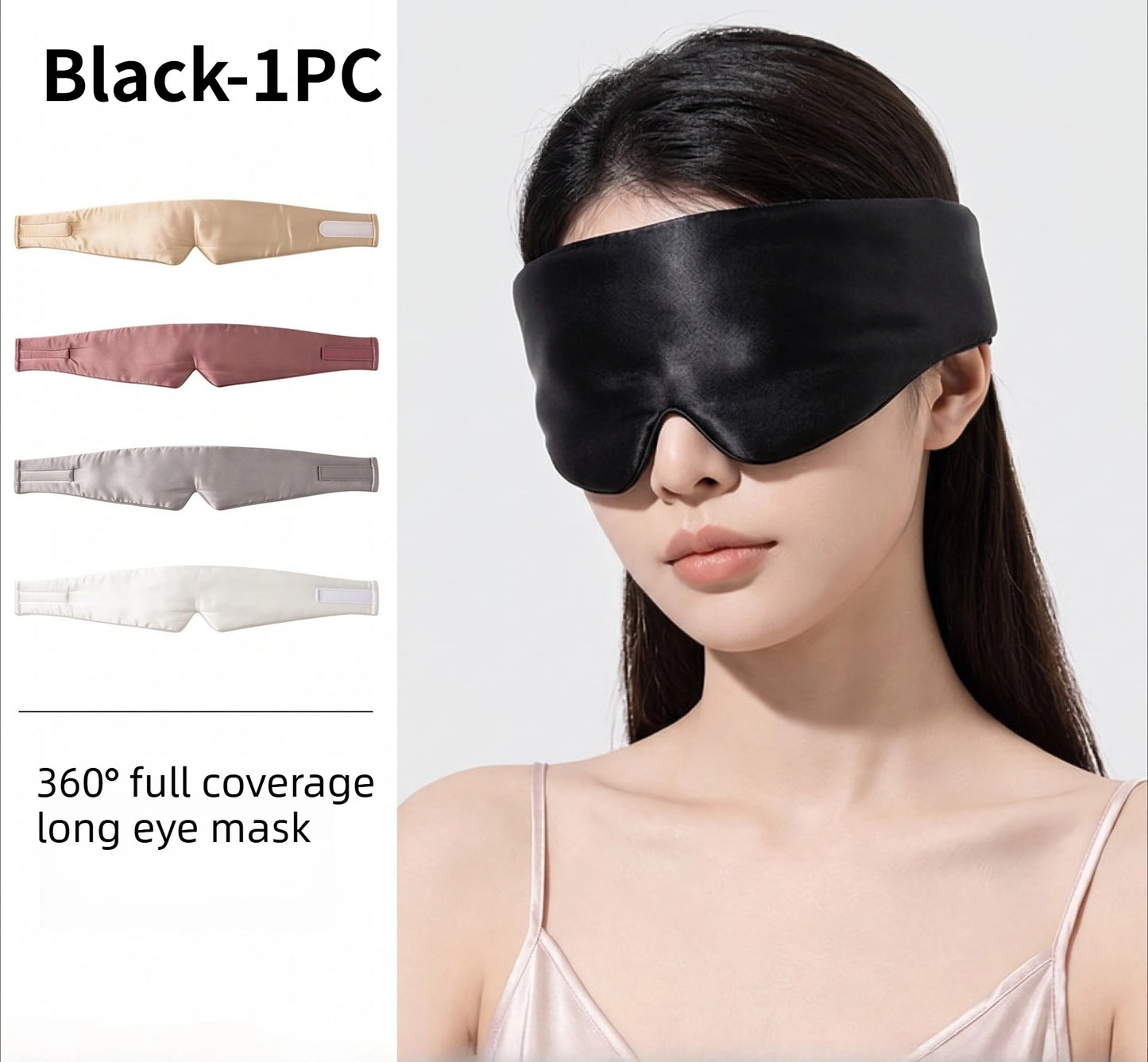 3D Mulberry Silk Sleep Mask – Total Blackout Eye Mask Unisex