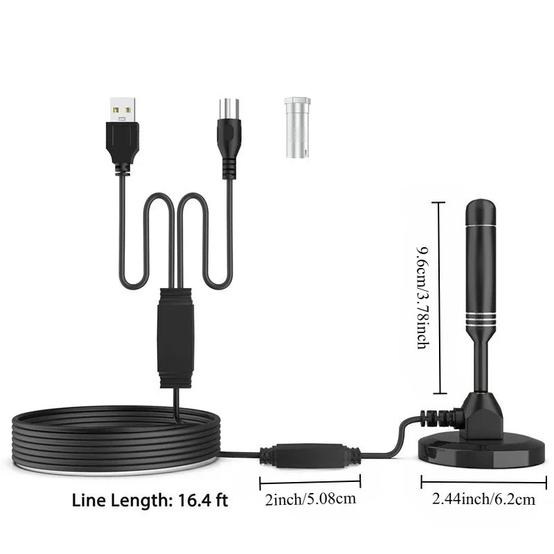 DTMB ATSC DVB-T Amplified HDTV Antenna – Indoor & Rooftop