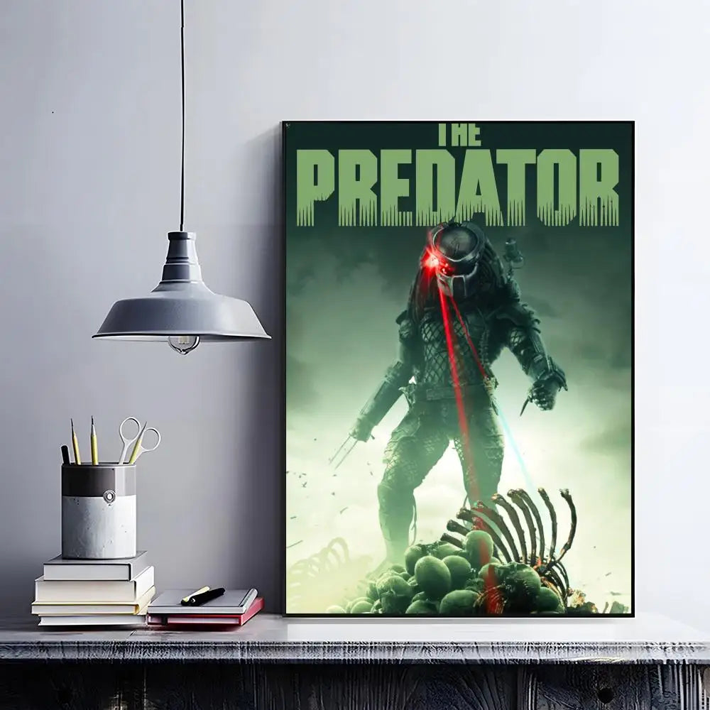 The Predator Movie Poster – HD Self-Adhesive Waterproof Wall Art Movie Wall Poster Peaceful Pleasures Health and Wellness
