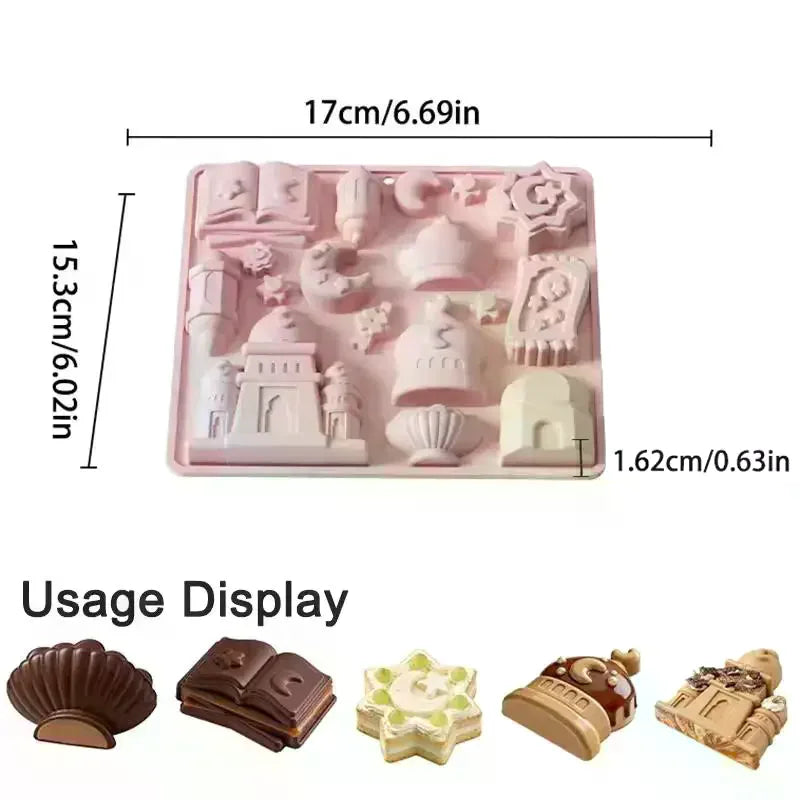 3D Castle Silicone Baking Mold – Non-Stick Chocolate & Mousse