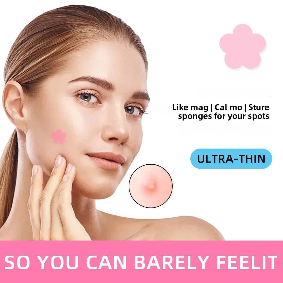 USHAS Flower Hydrocolloid Acne Patches – Breathable & Invisible