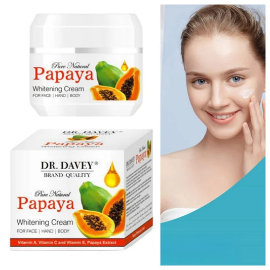 DR.DAVEY Papaya Moisturizing Face Cream Papaya Face Cream Nourishing Facial Moisturizing Lotion Moisture Replenish Peaceful Pleasures Health and Wellness