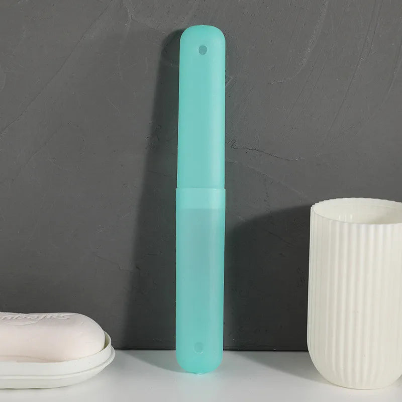 Toothbrush Storage Box Tooth Brush Box Holder Cover Travel Storage Dust-proof Case Portable Portable Travel Toothbrush Case Peaceful Pleasures Health and Wellness