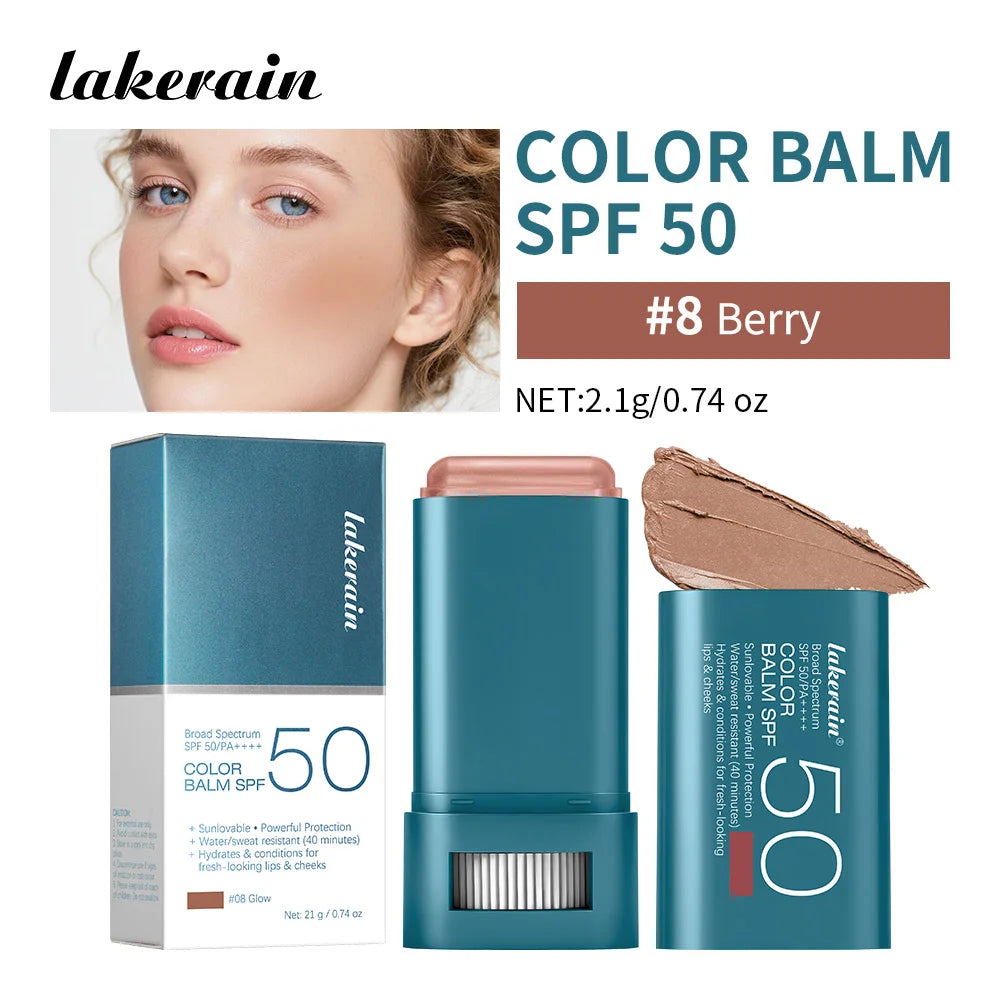 SPF 50 Tinted Blush Stick | Waterproof Sun Protection Makeup