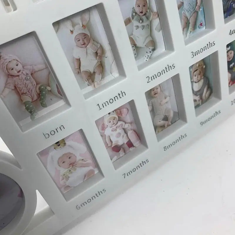 Baby First Year Milestone Photo Frame | 13 Monthly Photos