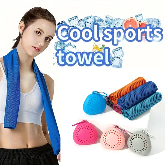 Ice Cooling Microfiber Towel | Quick Dry Sports & Gym Towel Sports Cooling Towel Peaceful Pleasures Health and Wellness