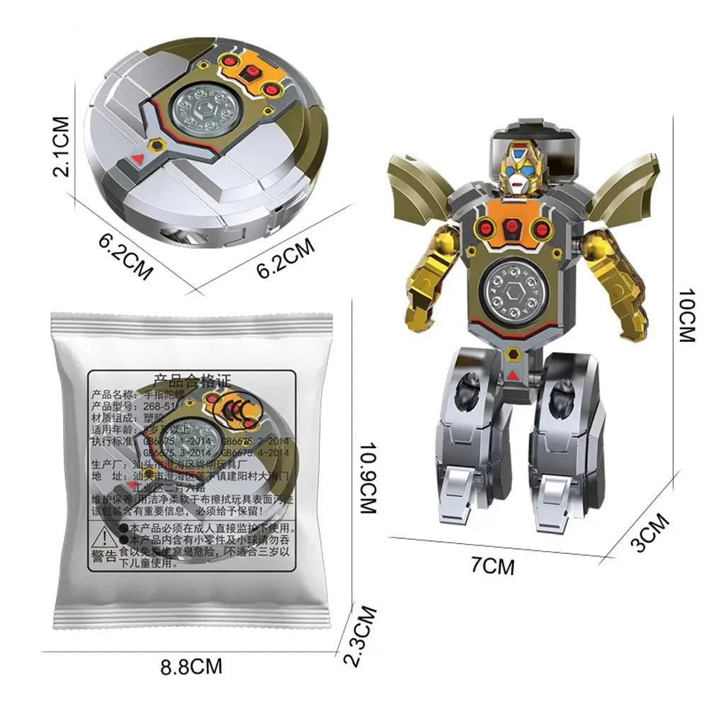 Robot Transformation Fidget Hand Spinner Toy – Kids & Adults