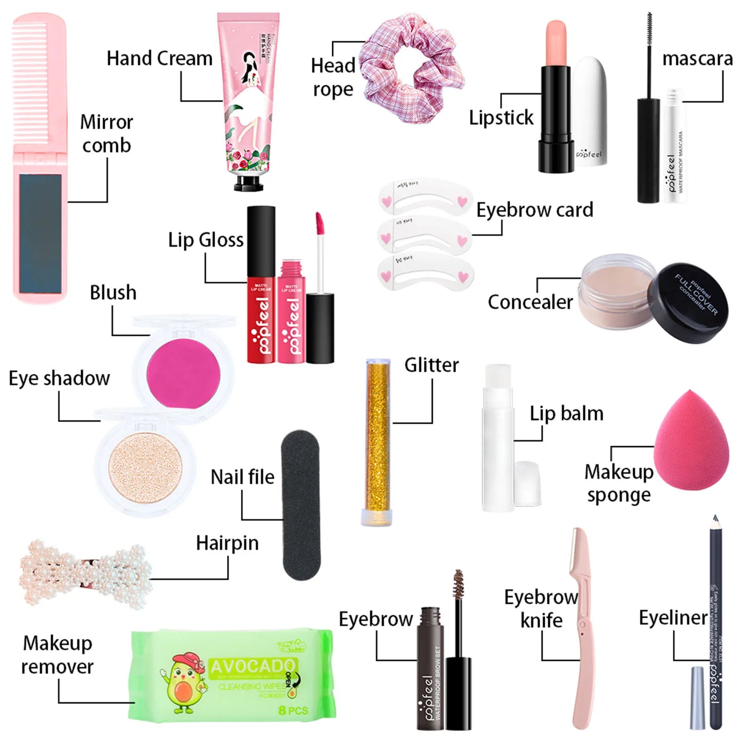 Christmas Advent Calendar Makeup Gift Set | 20-Piece Countdown Box