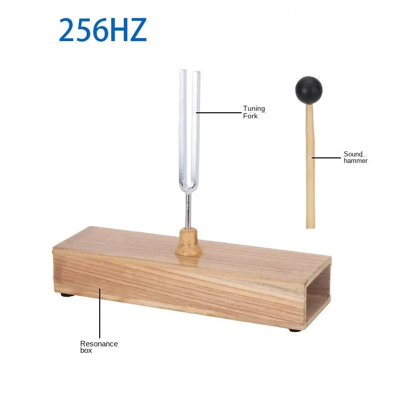 256 440 512HZ Tuning Fork Resonance Box Chakra Forks Sound Therapy