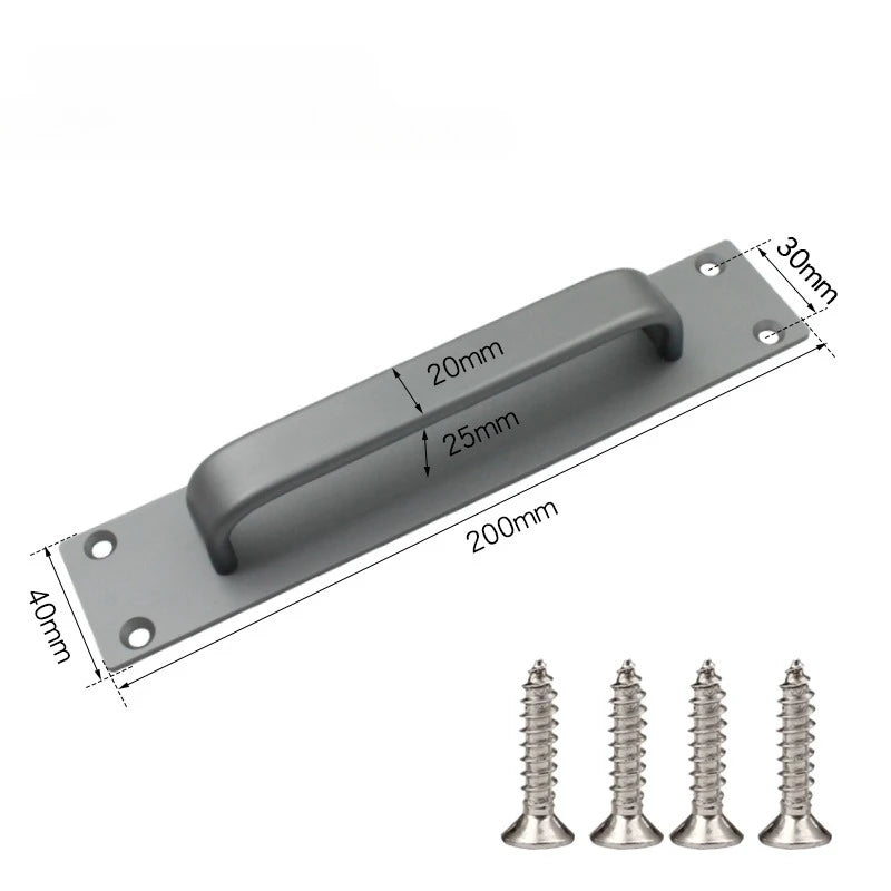 Aluminum Alloy Door Handle Window Cabinet Balcony Sliding Door Pull with Srews Pull Closet Furniture Hardware Home Improvement Peaceful Pleasures Health and Wellness