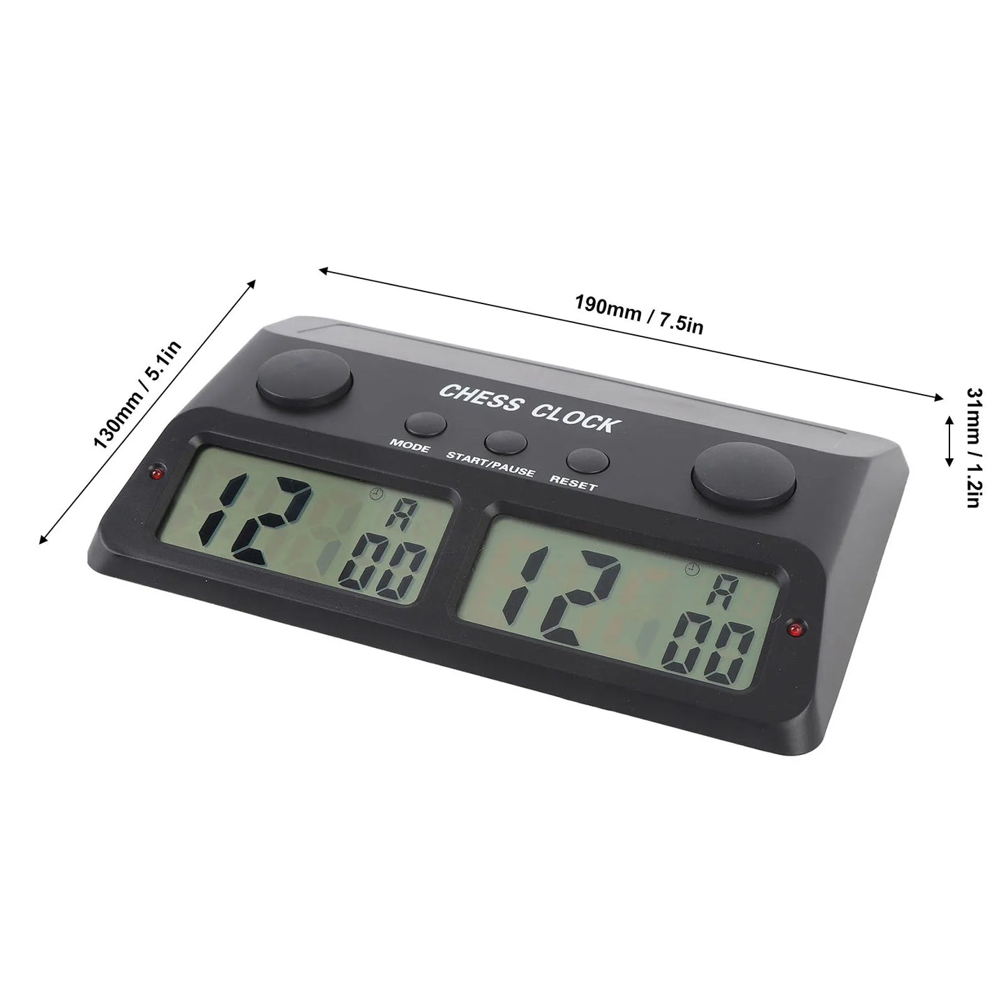 3 in1 Digital Chess Timer Clock Countdown Time Limit Add Seconds