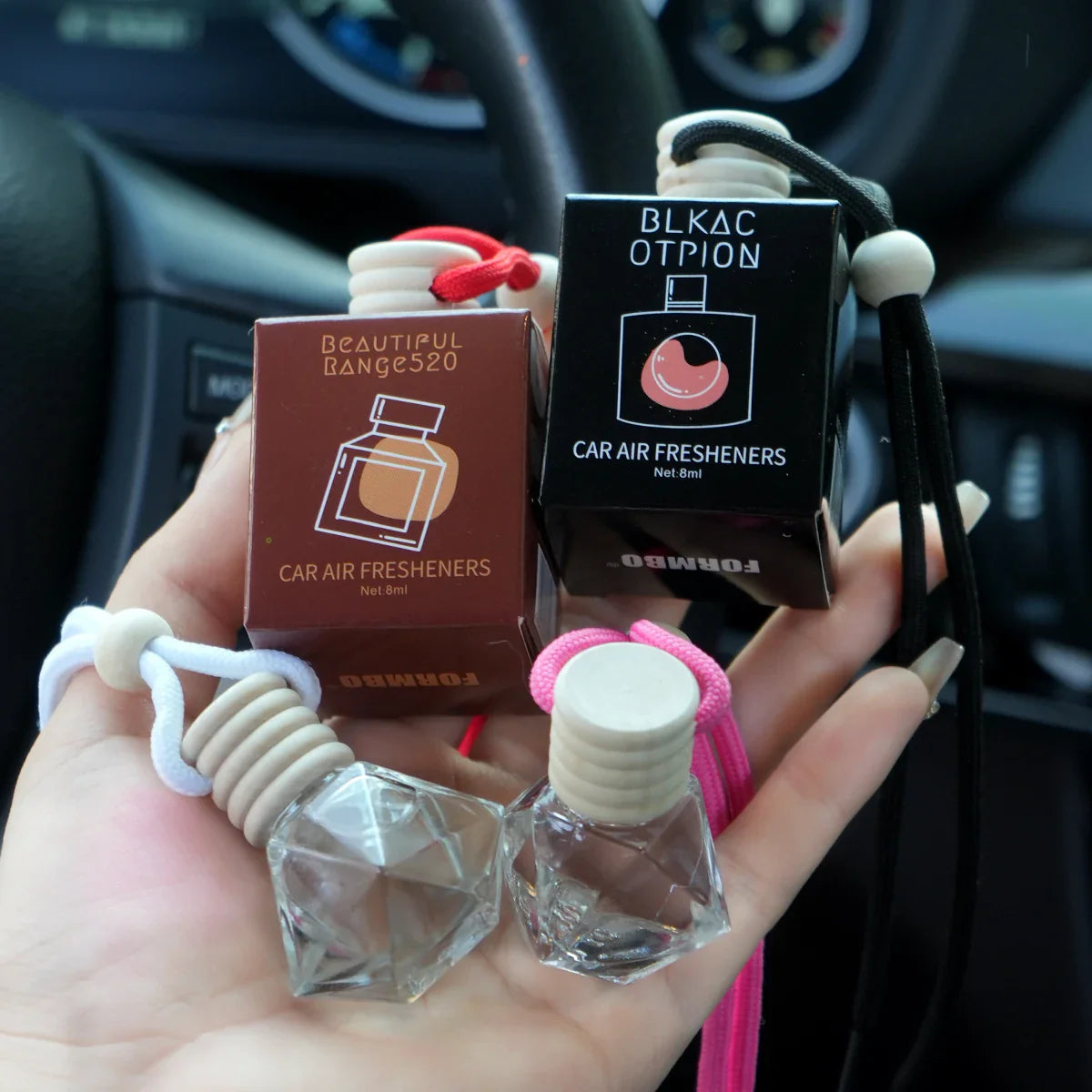FORMBO 4-Pack Hanging Car Air Freshener – Long-Lasting Scent