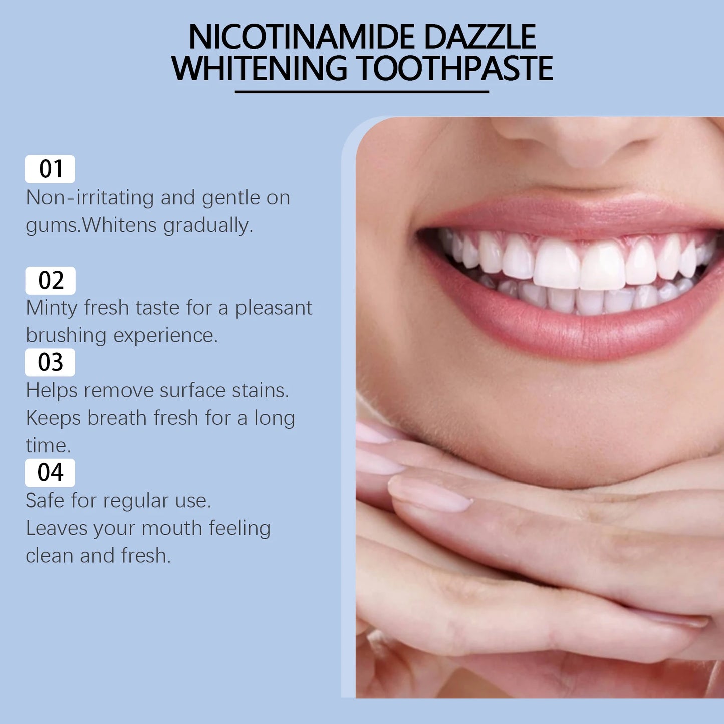 Oralhoe Niacinamide Whitening Toothpaste | Fluoride-Free, 100g