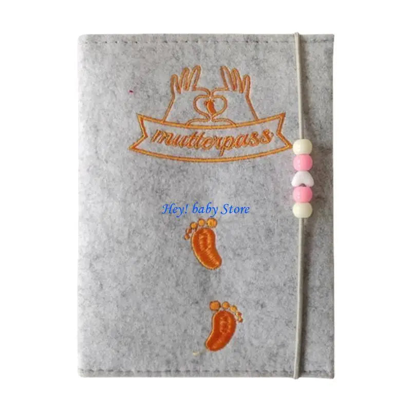Felt Pregnancy Document Organiser | Maternity Card & Scan Holder