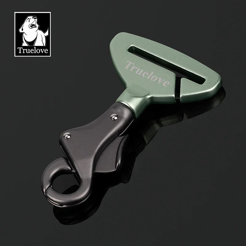 Truelove Pet All Car Seat Belt Safety Buckle with Collar or Harness High-quality Lightweight Aluminium Alloy Portable TLM1993 Peaceful Pleasures Health and Wellness Foam Green Free Size france