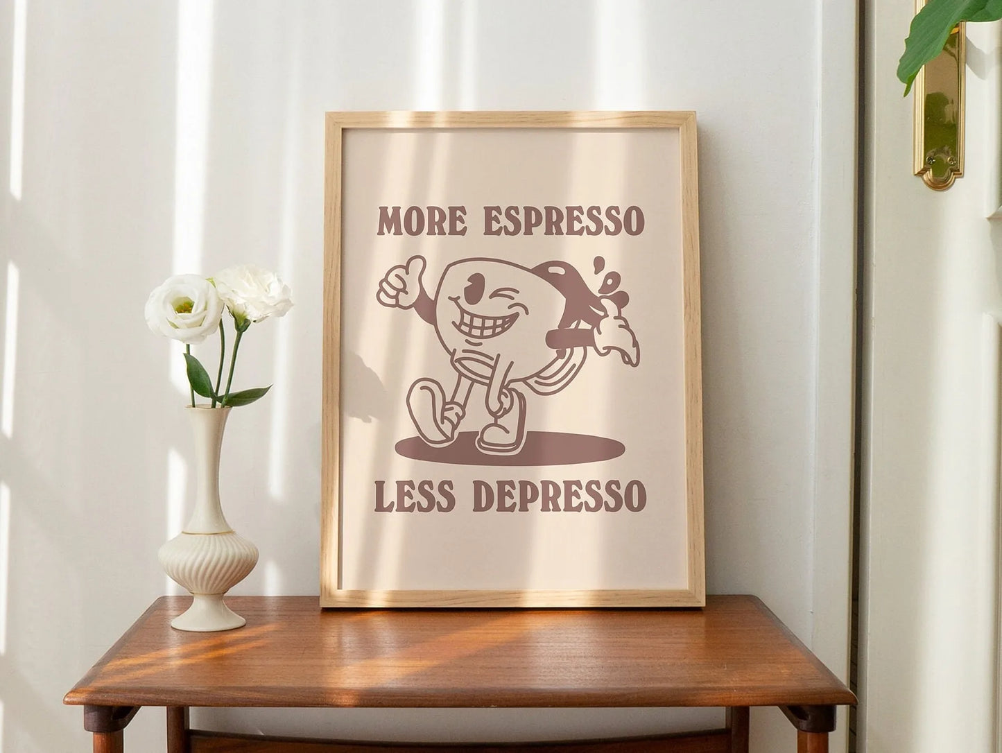 Funny Cat Canvas Wall Art | Spaghetti & Espresso Kitchen Decor