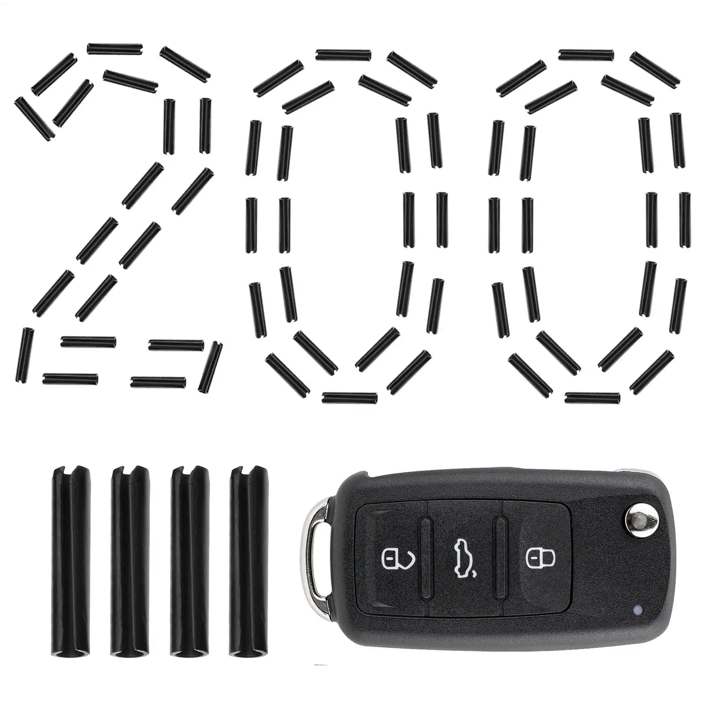 200pcs 1.6x8mm Flip Remote Key Blade Fixed Pins | KD Xhorse