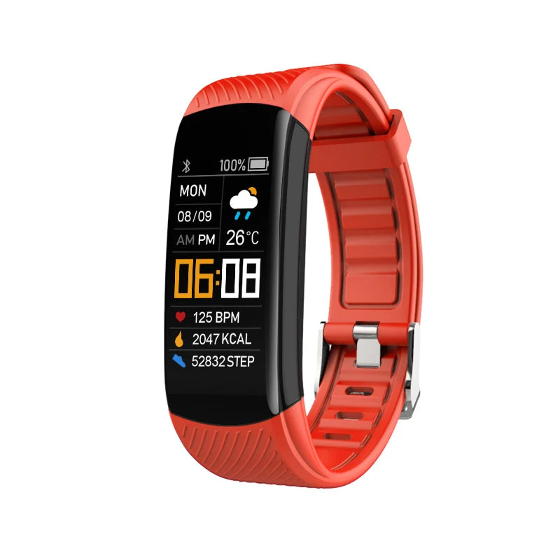 2026 New Smart Watch Heart Rate Monitor Men's Women's Smartwatch Sports Fitness Digital Watches for Men Women Band Bracelet MA27 Peaceful Pleasures Health and Wellness Orange