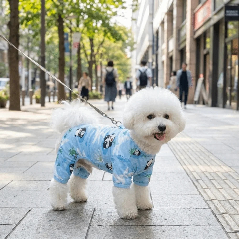 Breathable Dog Cooling Jumpsuit | Panda Print Pet Onesie