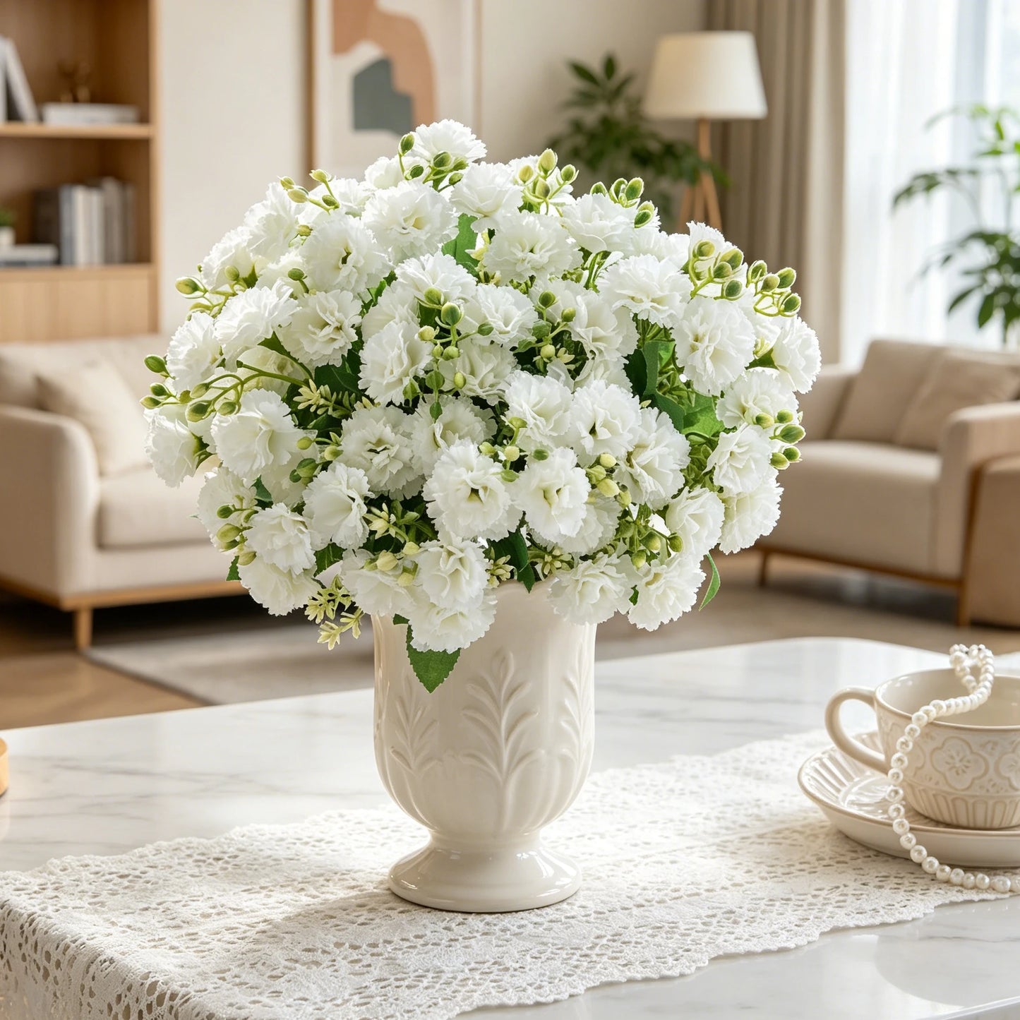 Silk Carnation Artificial Flowers – Wedding & Home Decor