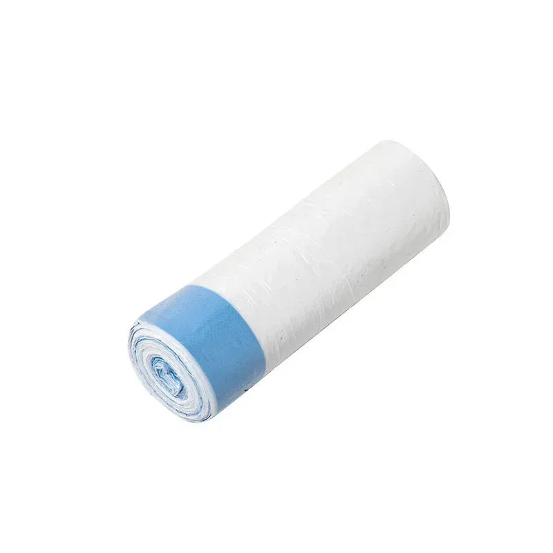 45X45 Household Garbage Bag Drawstring Large Thickening Portable Pull Bag White Plastic Bag draw string bags drawstring bag Peaceful Pleasures Health and Wellness