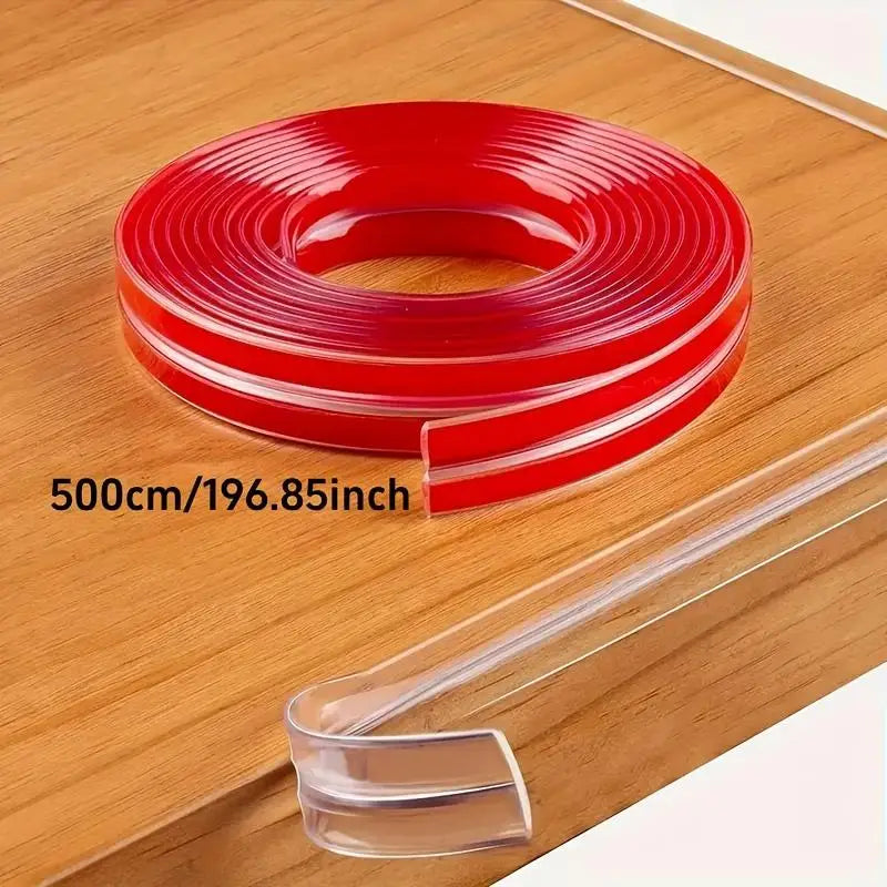 Clear Furniture Corner Guards Baby Proofing Thick Soft Rubber Edge Protector Strips Invisible Tape for Table Desk Cabinet Peaceful Pleasures Health and Wellness 500cm
