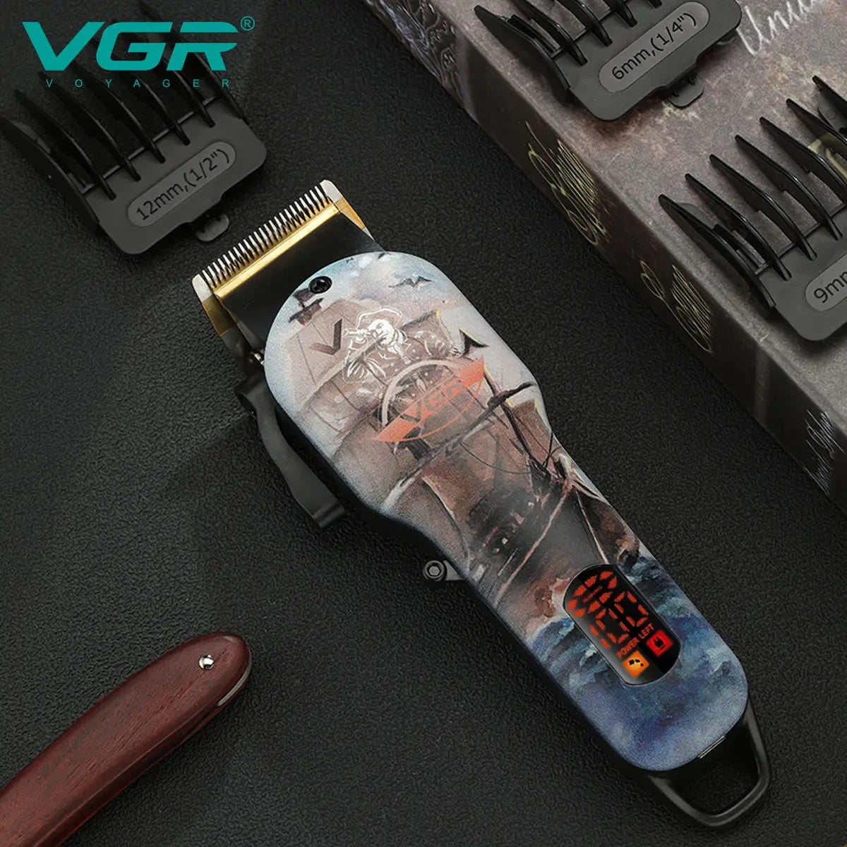 VGR 689 New Design Barber Powerful Hair Cutting Machine Professional Electric Trimmer Cordless Rechargeable Hair Clipper Peaceful Pleasures Health and Wellness