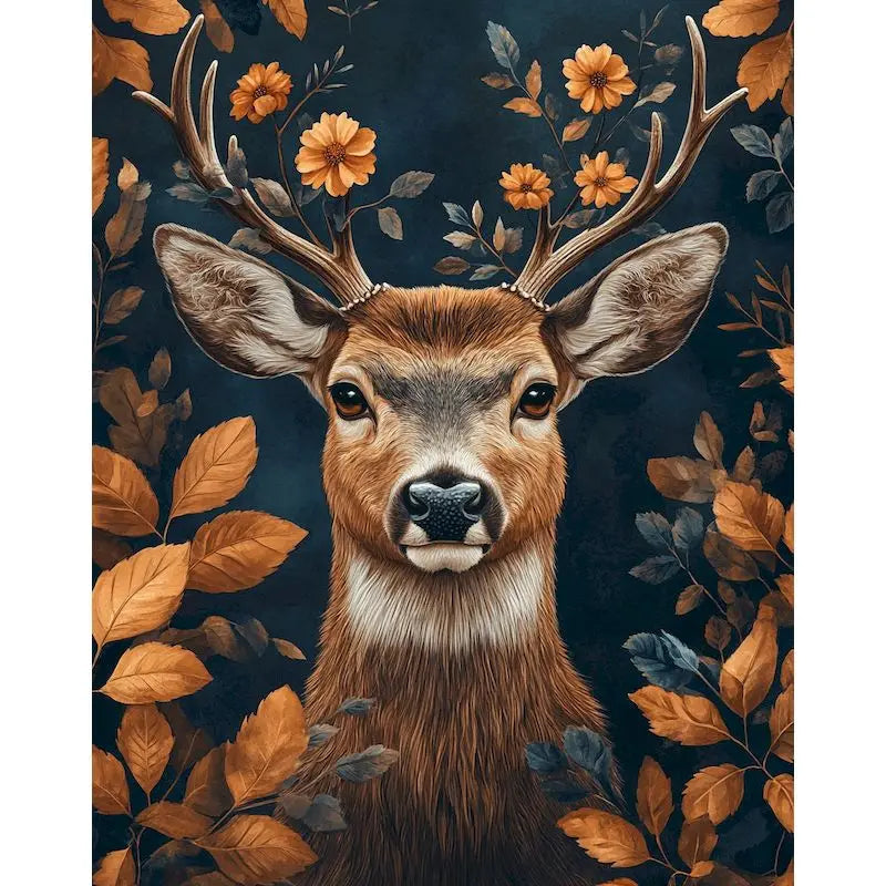 Paint by Number Kit for Adults – Flower & Animal Canvas 60×75cm