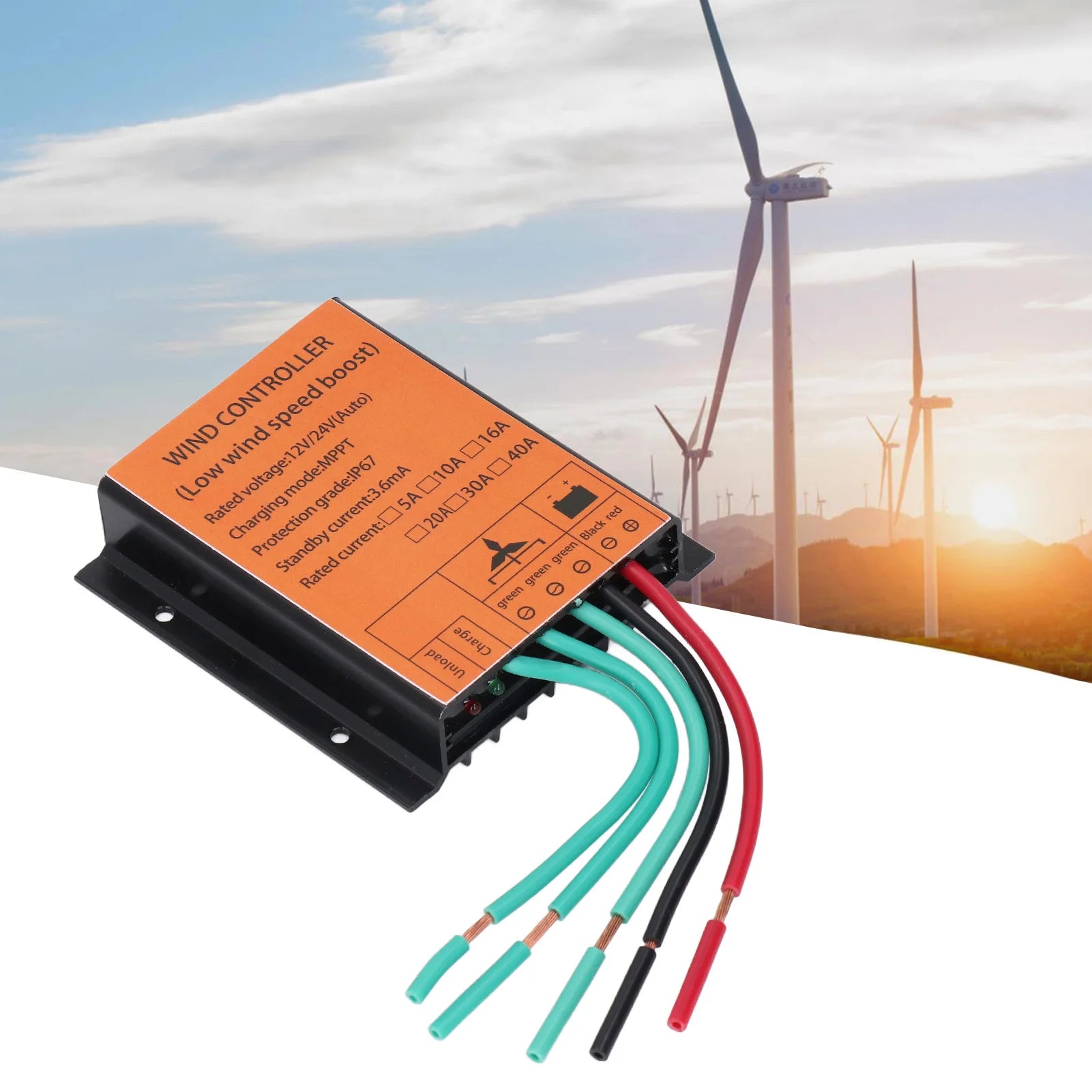 Boost Wind Turbine Controller 12V 24V Wind Turbine Controller 300W‑1000W Step Up Type MPPT PWM Wind Controller 16A Peaceful Pleasures Health and Wellness