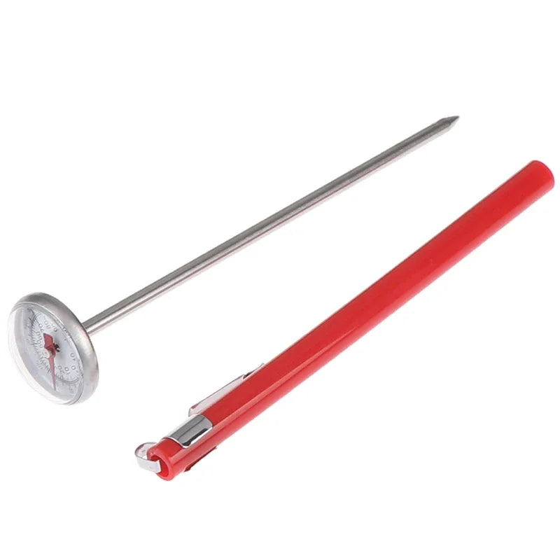 Household Bimetallic Food Thermometer Probe Type Kitchen Milk Coffee Stainless Steel Food Baking Probe Thermometer sets Peaceful Pleasures Health and Wellness
