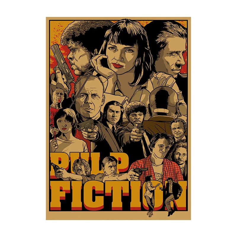 Retro Leon Movie Canvas Wall Art | Vintage Film Poster Print